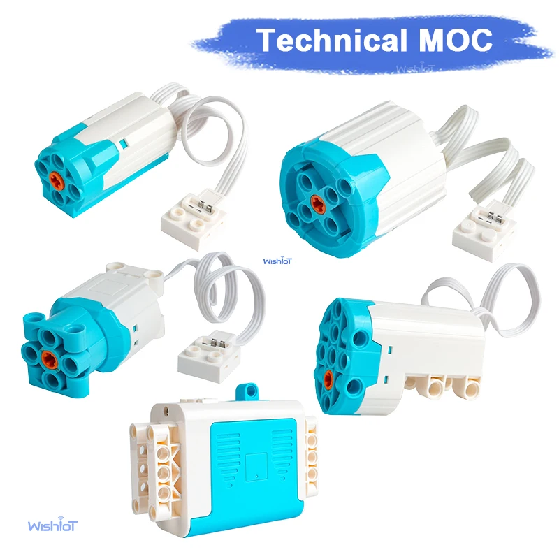 MOC Power Functions M/XL/L Servomotor-Kit mit verstärkter Hochgeschwindigkeitstechnologie für technisch kompatible Bausteine zum Selbermachen