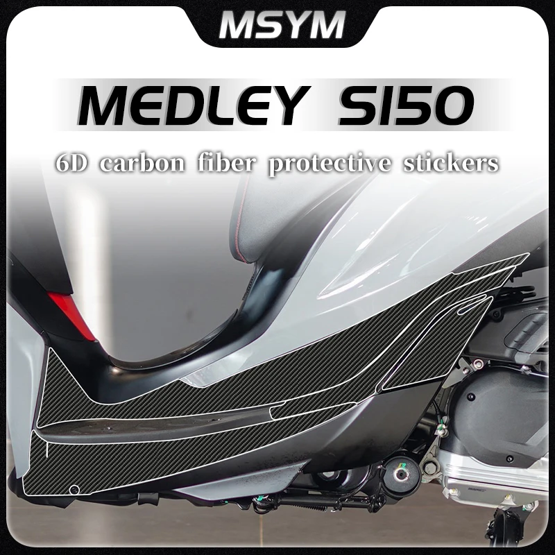 

Motorcycle 6D carbon fiber protective sticker body modification accessories For Piaggio Medley S150 MedleyS150 MEDLEY S150 2022