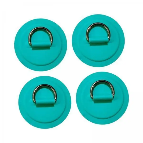 D Rings Patch Nylon 8cm Deck Anchor Tie Strap Pad for Inflatable Boat Canoe Surfboard Paddle Board