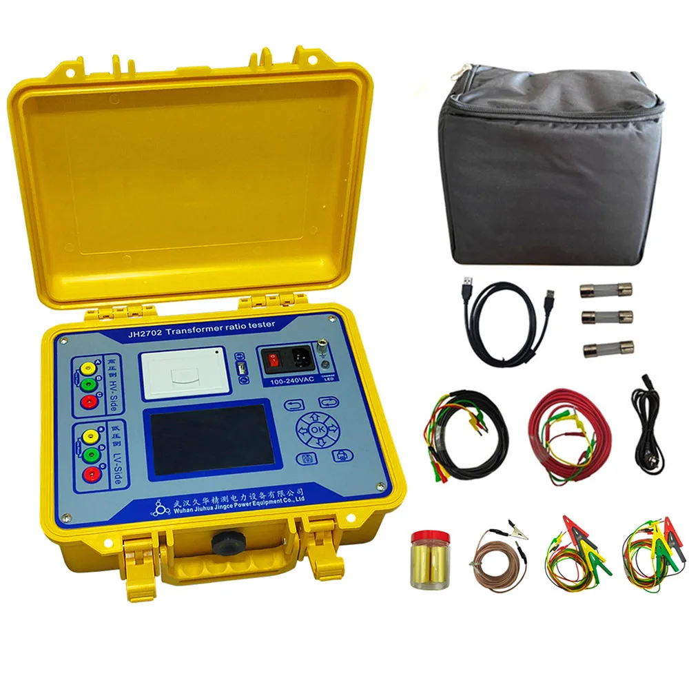 Fast Shipping Transformer Turns Ratio Tester Analyzer Automatic TTR Test Set Digital Ratio Group Tester Spanish/English