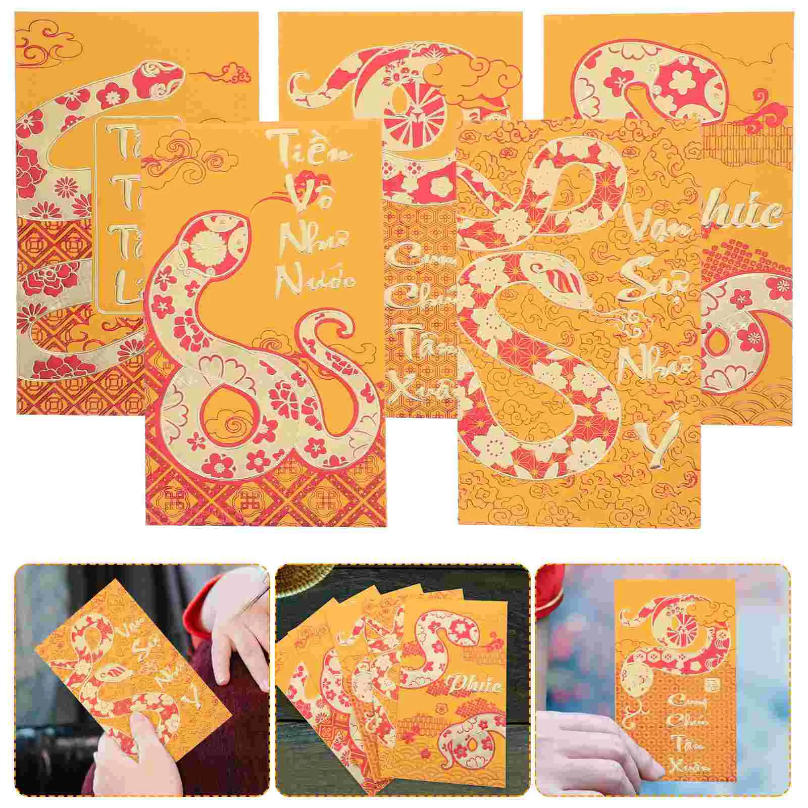 30 peças bolsa de bolso ano da cobra festival de primavera envelope vermelho chinês novos envelopes 1630x900x020cm papel