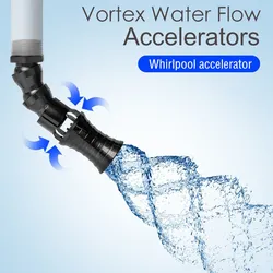 Adjustable Direction Vortex Water Flow Accelerator Fish Tank Rotating Water Outlet Nozzle for Aquarium Filter Pump