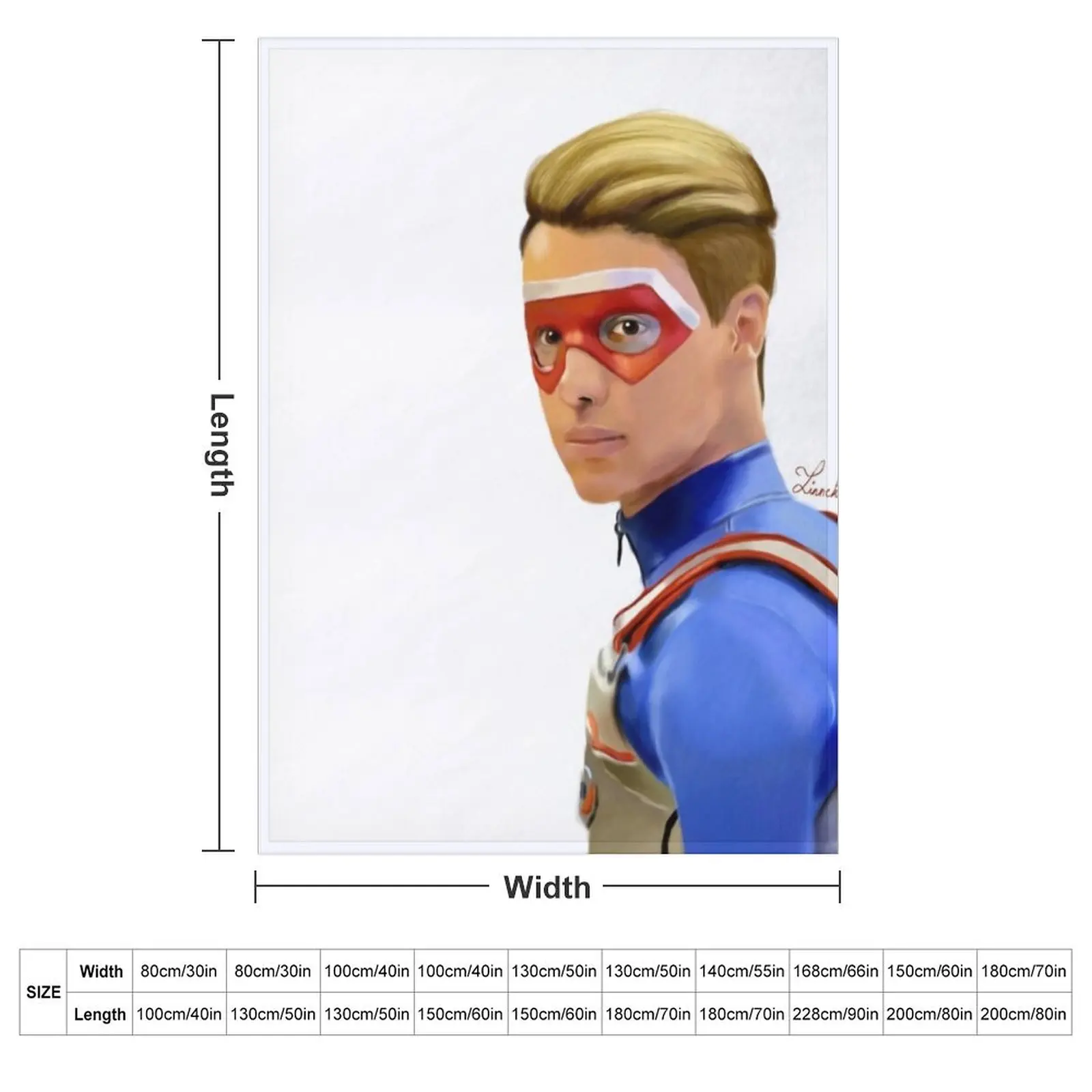 Kid Danger - Heroic Sketch Throw Blanket Sleeping Bag Soft Beds Travel Stuffeds Blankets