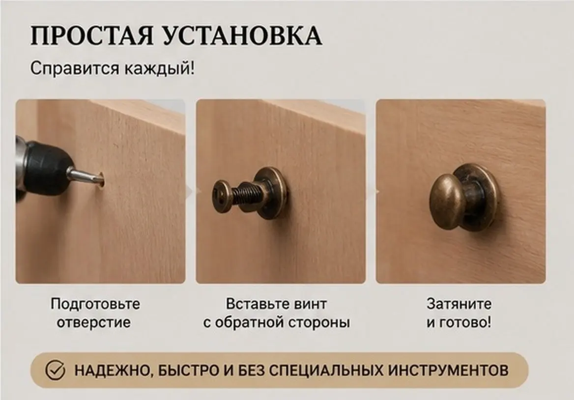 20Sets Bronze Mini Pull Handles Vintage Small Cabinet Drawer Knobs Jewelry Box Hardware Easy Installation