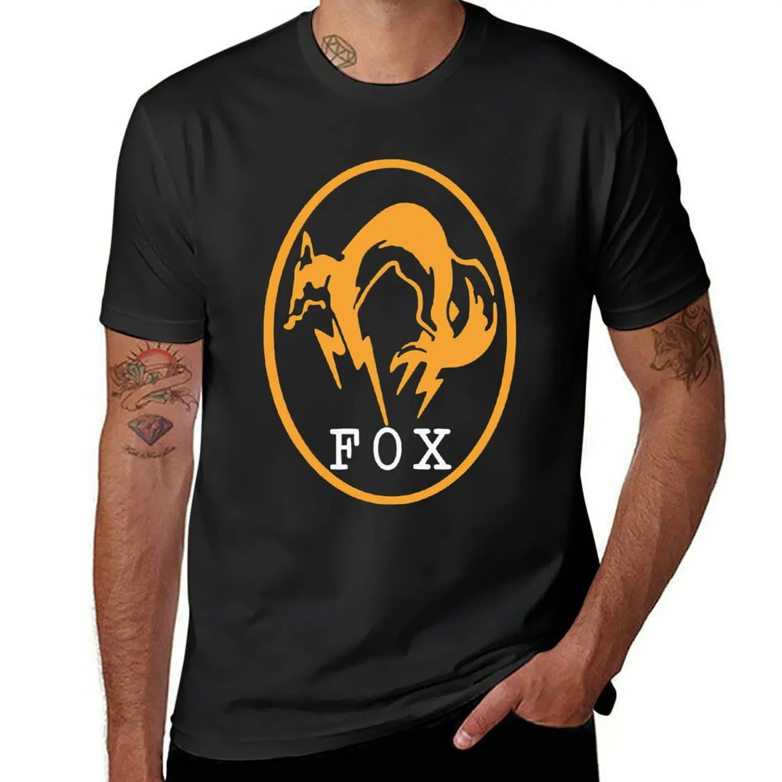 Metal gear solid fox fox t shirt fox phoncase gift T-Shirt blacks boys whites Blouse mens graphic t-shirts funny