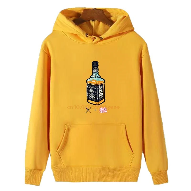 

Liquor Bottle Whisky Box Fashion Graphic Hooded Sweatshirts Cotton Hooded Sweatshirts Winter Fleece Hoodie Men's Sportswear