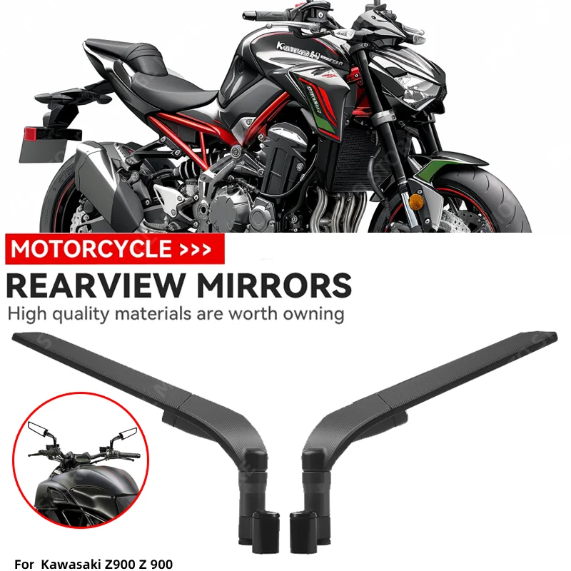 

Для Kawasaki Z900 Z 900 мотоциклетное ветровое крыло боковое зеркало заднего вида Регулируемые вращающиеся аксессуары для мотоциклов Реверсивные