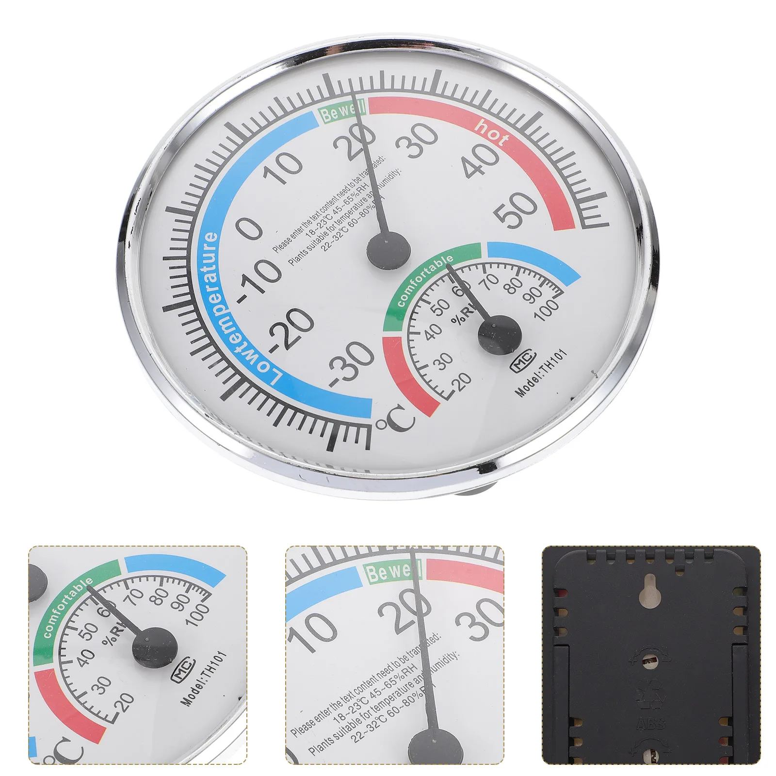 

Accurate Metal Hygrometer Thermometer Sauna Hygrometer For Home And Outdoor Use In Schools Workshops Laboratories
