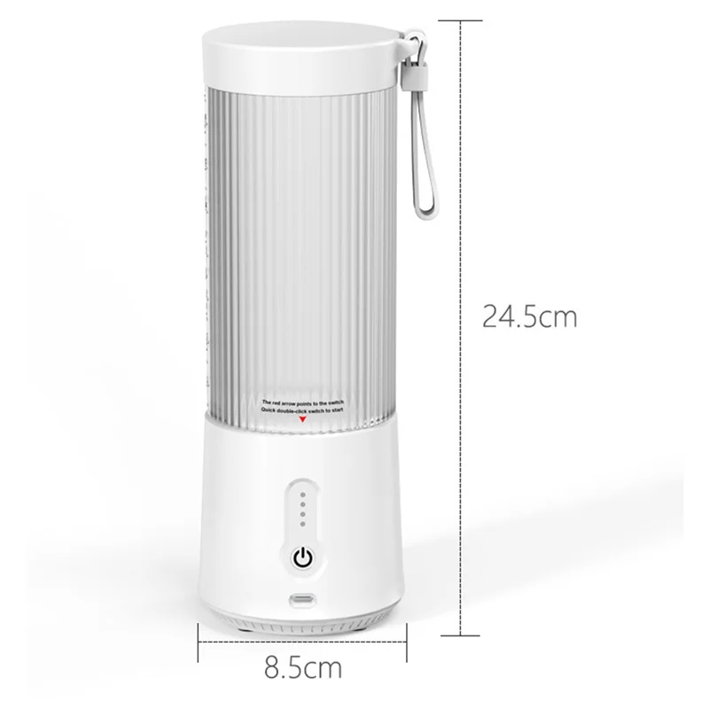 Aa96 450ml misturadores recarregáveis espremedores de frutas misturador 6 lâminas espremedores elétricos portáteis fabricante liquidificador de frutas extratores de frutas-c