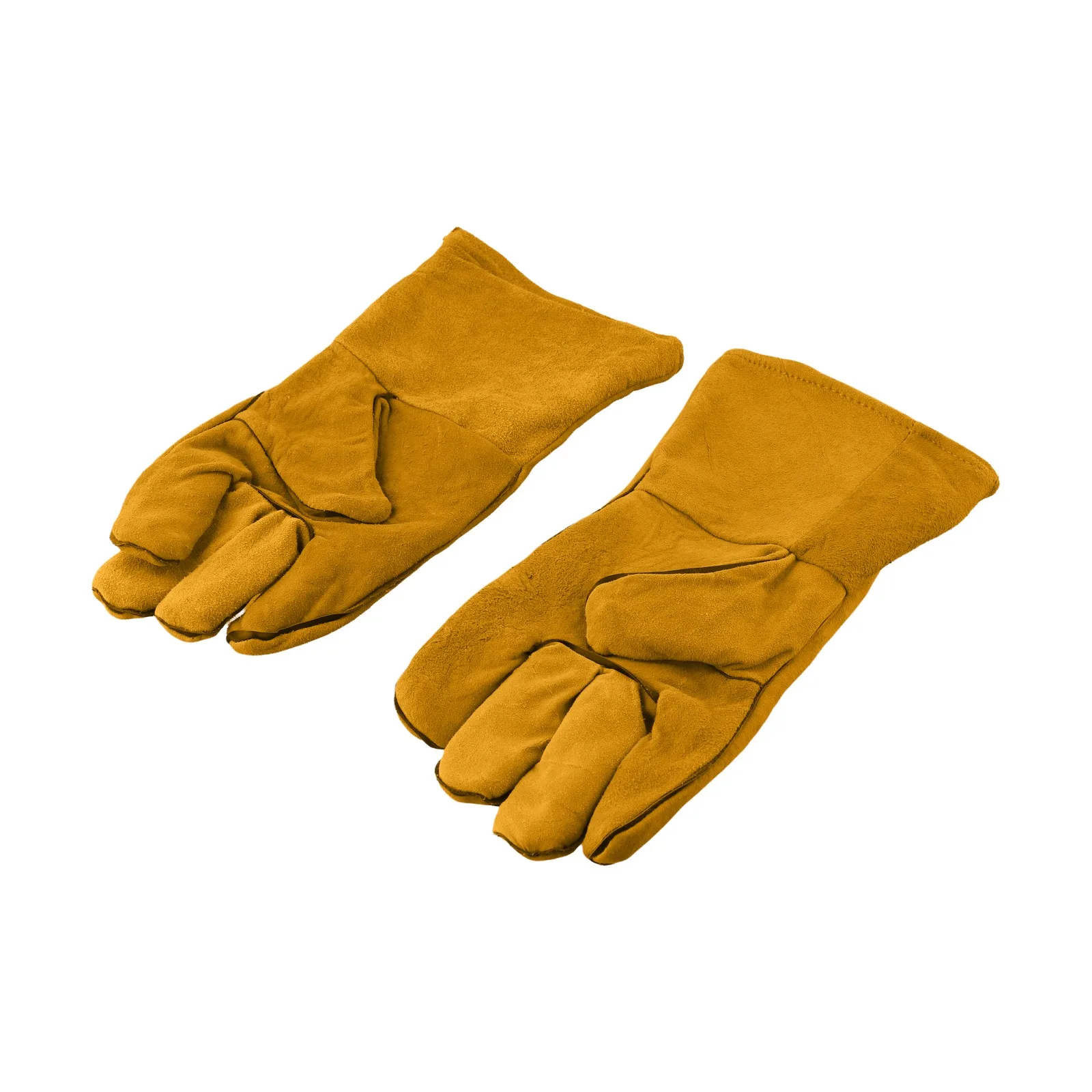 1pair  Labor Protection Work Gloves Cowhide Welding Safety Protection Wear-Resistant Insulated Welding Gloves Tools