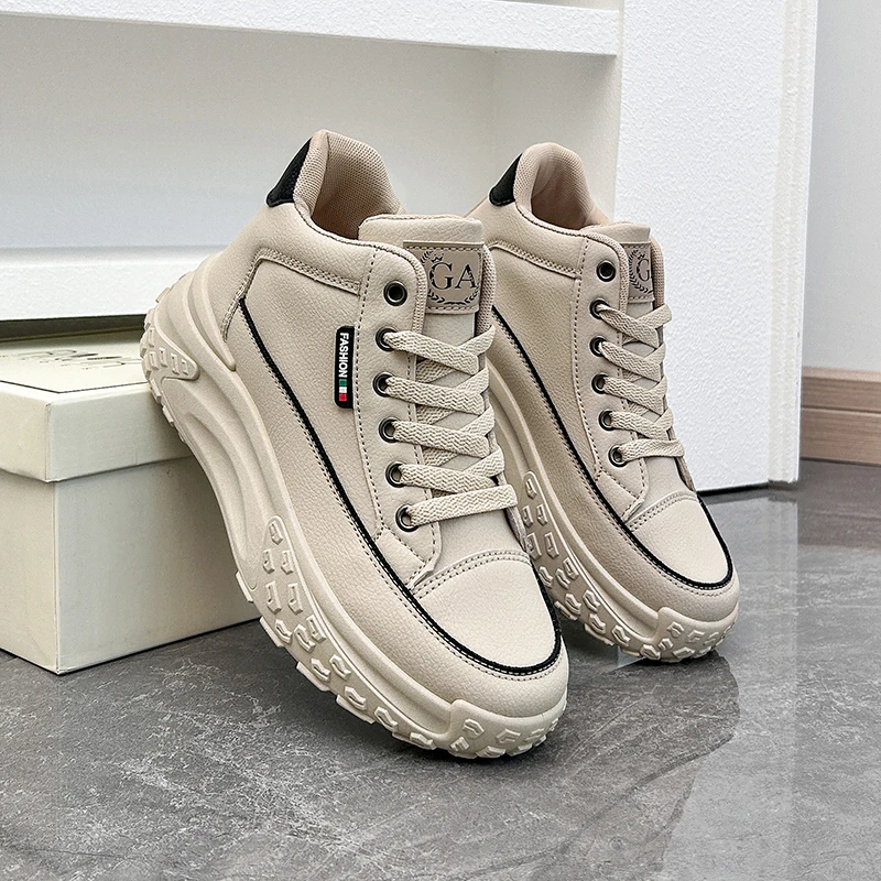 Fashion Designer Casual Sneakers Spring New Retro Platform Flats Shoes Ladies Small White Shoes Board Shoe Versatile Tenis Mujer