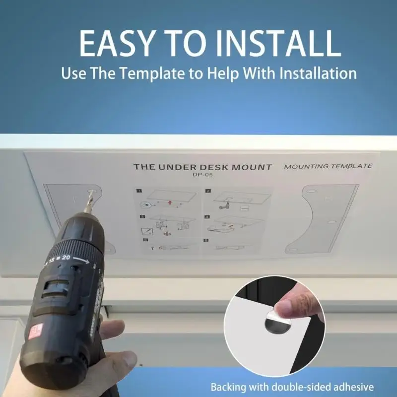 حامل تخزين معدني تحت المكتب لوحدة التحكم في الألعاب مناسب لوحدة التحكم PS5 لتوفير المساحة