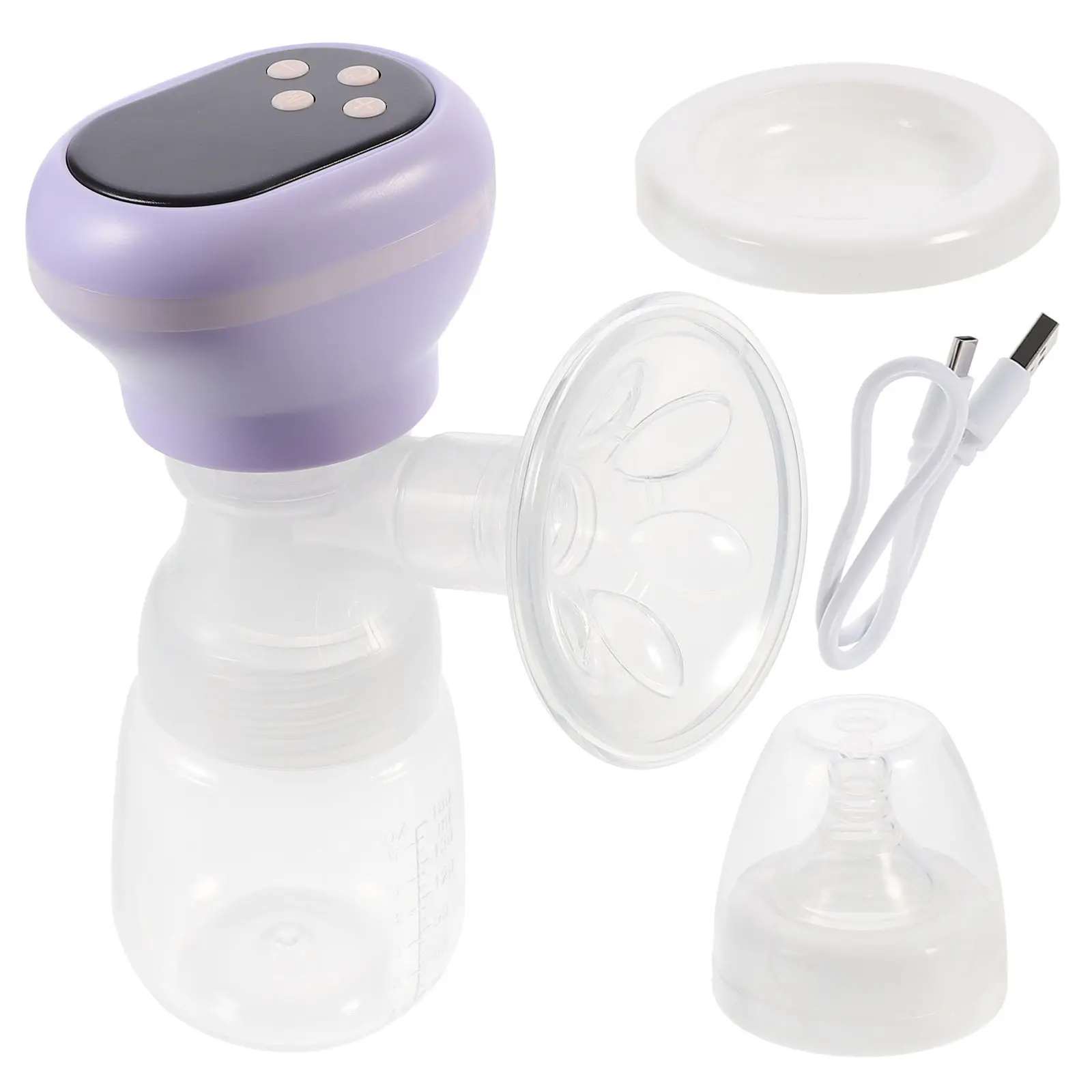 set-pompa-elettrica-unilaterale-per-allattamento-9-livelli-regolabili-portatile-ricaricabile-usb-accessorio-per-l'allattamento