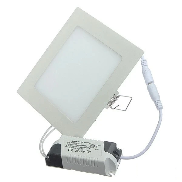 

Ultra Thin Design Dimmable 3W 6W 9W12W 15W 25W LED Ceiling Recessed Grid Downlight Square LED Panel Light free shipping