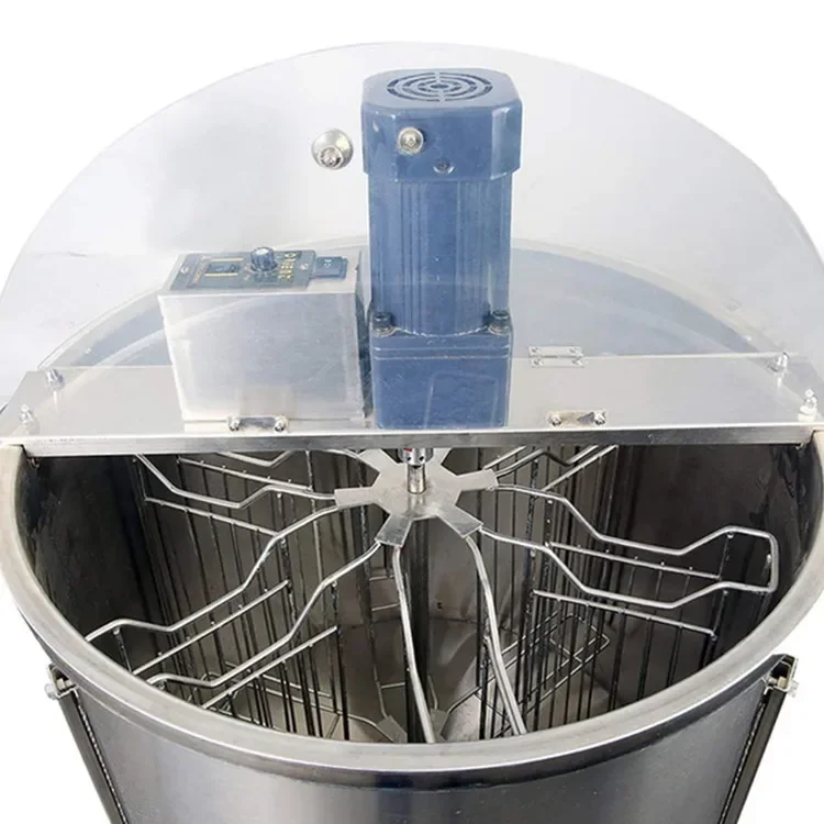 Extrator de mel elétrico Separador extrator de mel de abelha com 6 quadros