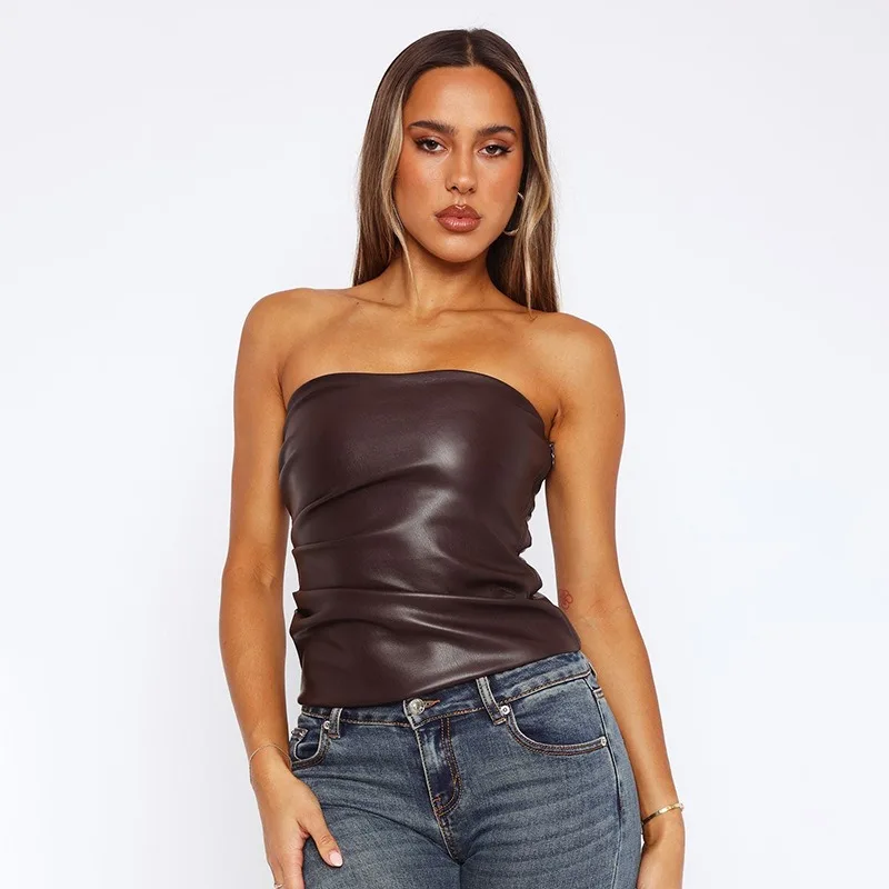 سترة نسائية صيفية جديدة ملابس الشارع الشهير موضة نادي حفلة تانك الملابس الصلبة مثير بلا أكمام أنيقة الإناث Bodycon المحاصيل الأعلى تانك