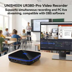 4K Capture Box Mini urządzenie do nagrywania wideo StandAlone Camera RCA HDMI VGA YPbPr Analog Screen Capture Box VHS Card Remote