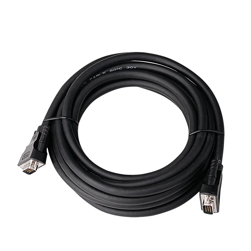 โรงงานราคา VGA ชาย-ชาย HD สีดํา 20M สาย VGA Video Coaxial Monitor สําหรับแล็ปท็อปทีวี
