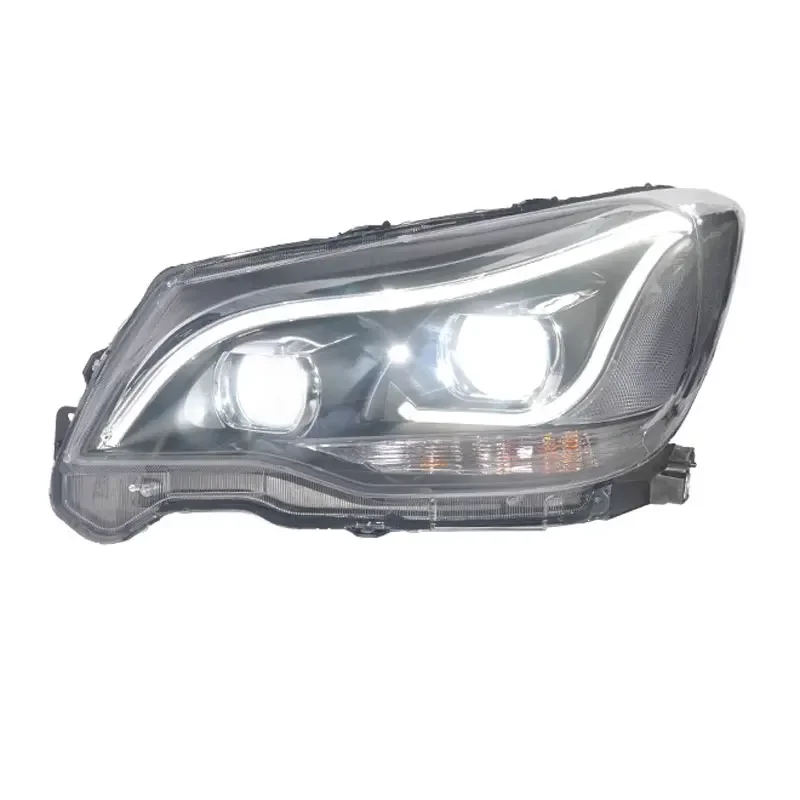 مصباح الرأس لسوبارو فورستر LED المصباح 2013-2018 المصابيح الأمامية فورستر DRL بدوره إشارة عالية شعاع الملاك العين العارض عدسة