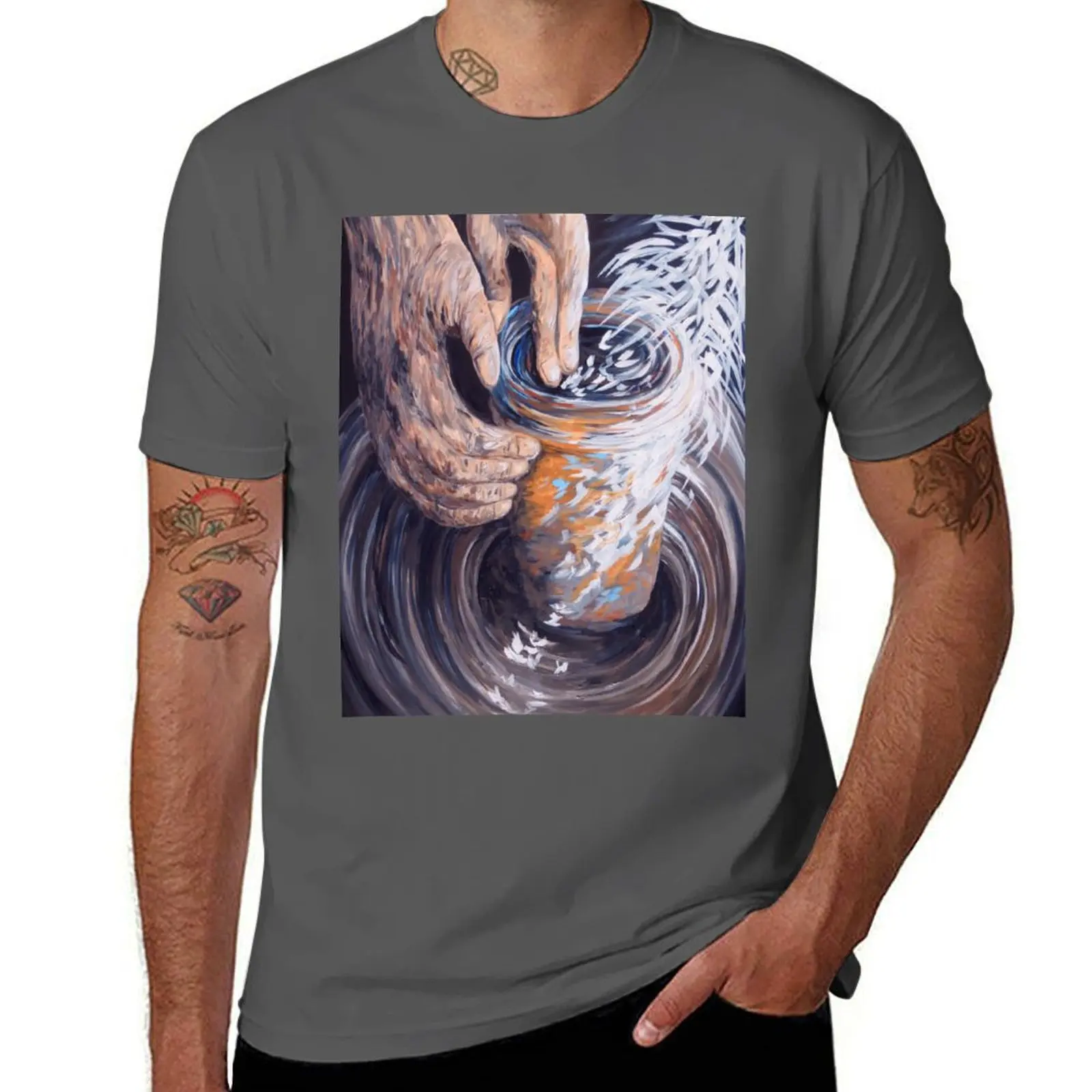 In the Potter's Hands T-Shirt man t shirt designer t shirts for man graphic vintage man t shirts cotton T-Shirt