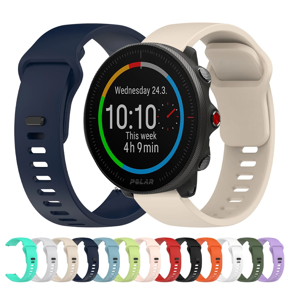 22/20mm Band For POLAR Vantage M2/V2 SHIFT/IGNITE 3 2 Strap Replacement Silicone Bracelet For POLAR Grit X2 Pro Titan/Grit X Pro