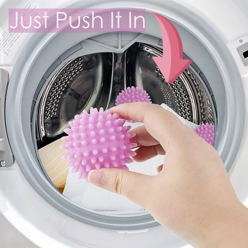 PVC Laundry Balls Eco Friendly Softener Washing Machine Reusable Anti-tangle Laundry Cleaning Balls Clothes Washing Accessories