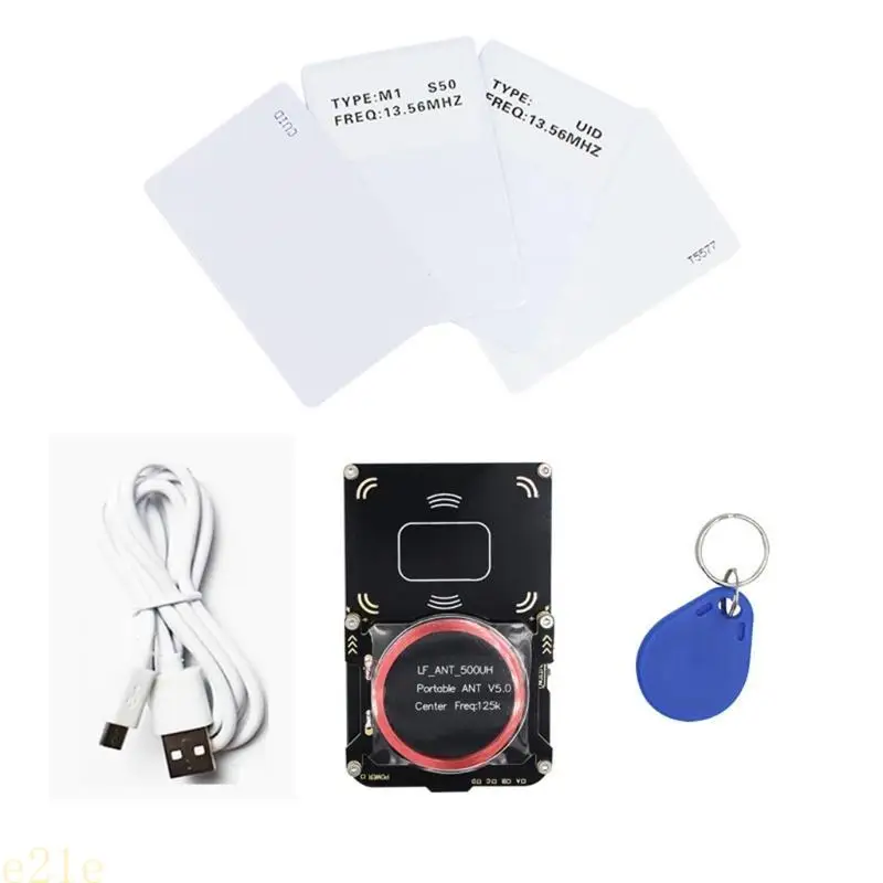

E21E RFID Copier Writer Readers Duplicator Programmer for Smart Frequency for Key Cards Reader Proxmark3 2 US