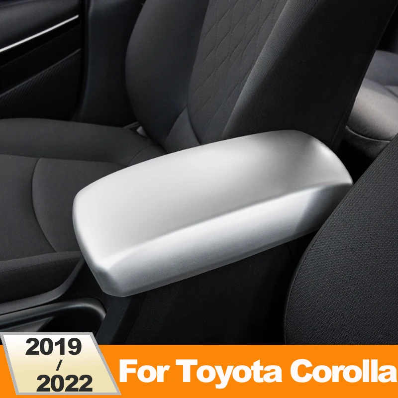 

For Toyota Corolla 2019 2020 2021 2022 E210 ABS Carbon Car Center Console Lid Armrest Box Protective Cover Trims Accessories