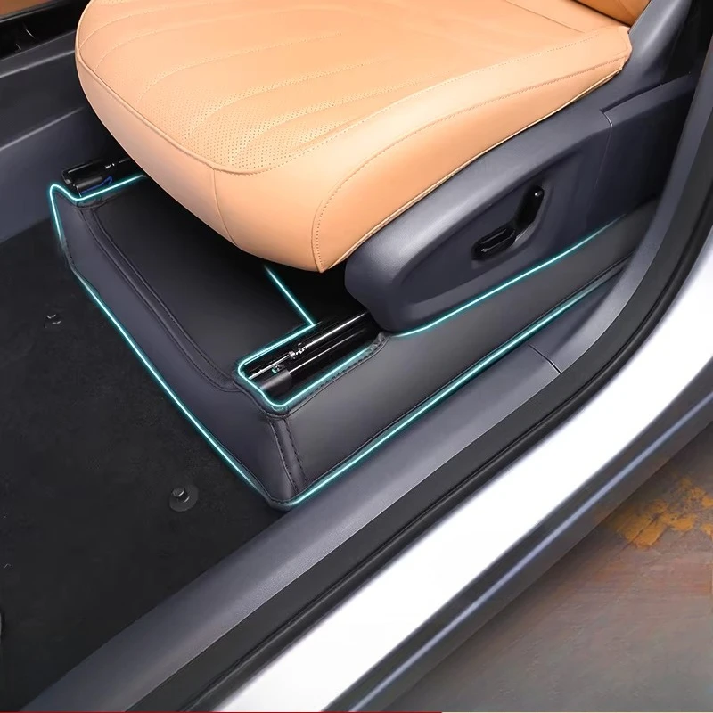 For Galaxy Starship 7 EMI Foot Mats Anti-kick Pads Seat Protective Pads Door Sill Strips Protective Suede Anti-scratch