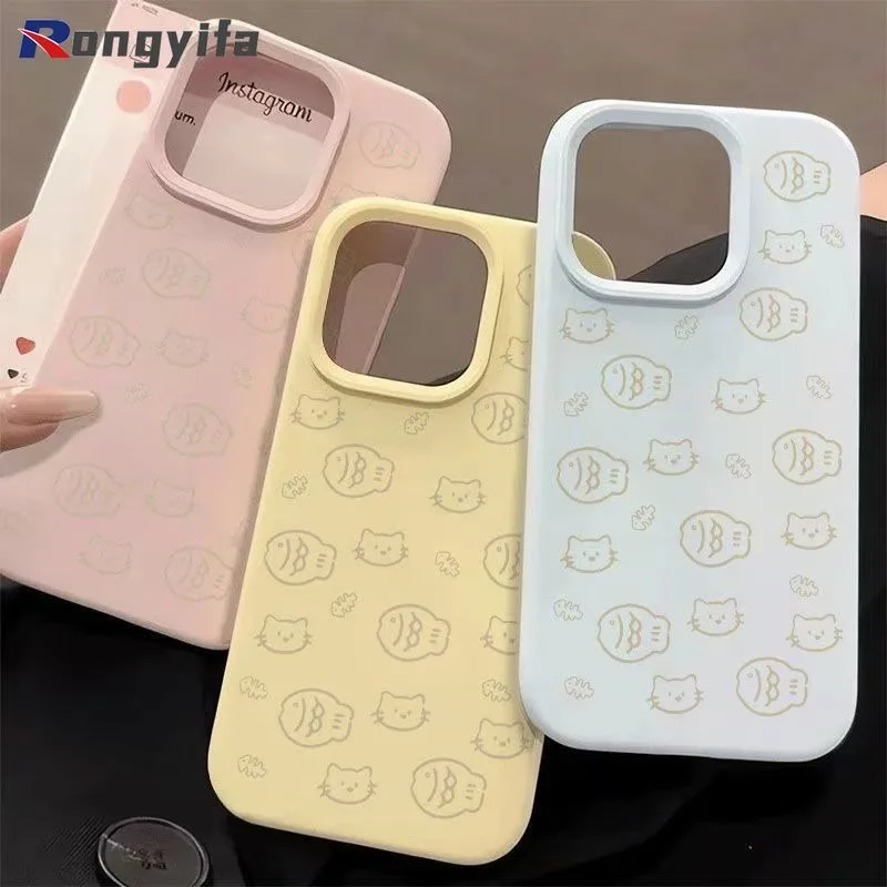 Cartoon Cat Phone Case For Infinix Hot 60 60i 50 50i 40 40i Pro Plus Smart 10 9 8 HD Pro Plus 7 Itel P40 Shockproof Back Cover
