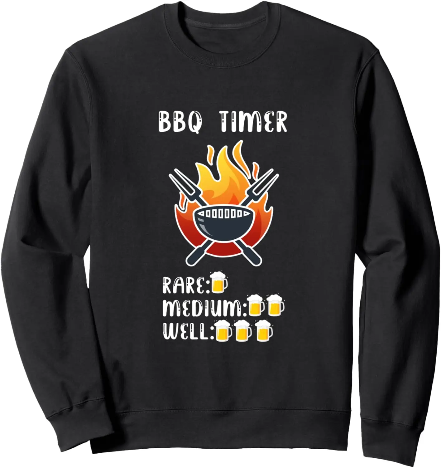 

BBQ Timer- Barbecue Grilling Gift - Meat Smoker BBQ Sweatshirt