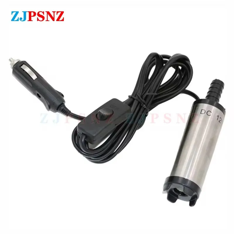 

12/24V Electric Pump Submersible Oil Diesel Fuel Pump Portable Transfer Pump Car Camp Fish Submersible Oil Kerosene Pump 30L/min