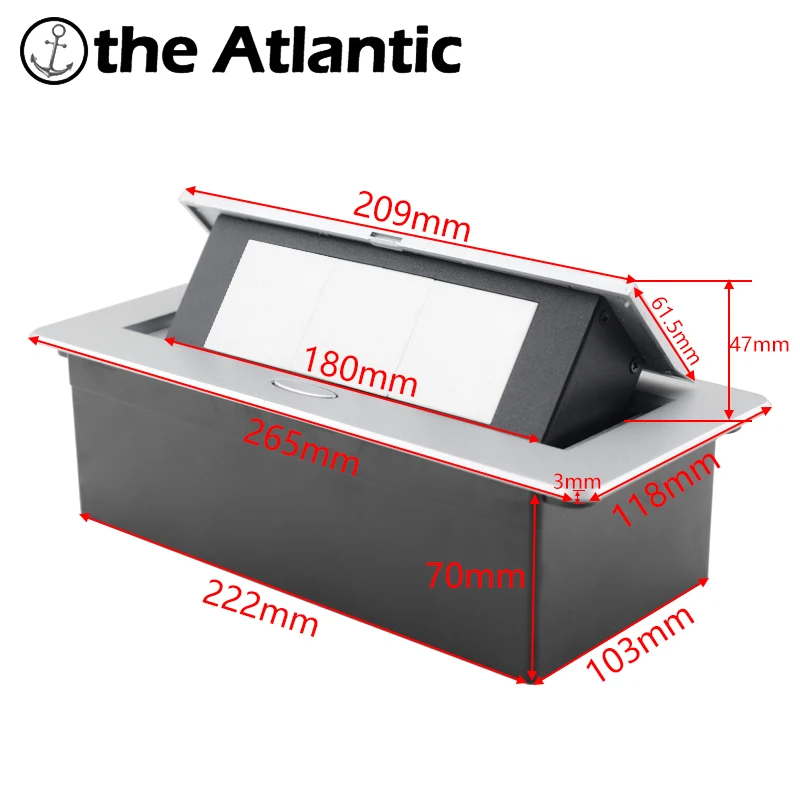 15A Australia Socket Pop Up Desktop Socket Table Outlet With USB Type C Ports 15A Electrical Sockets Countertop Power Strip