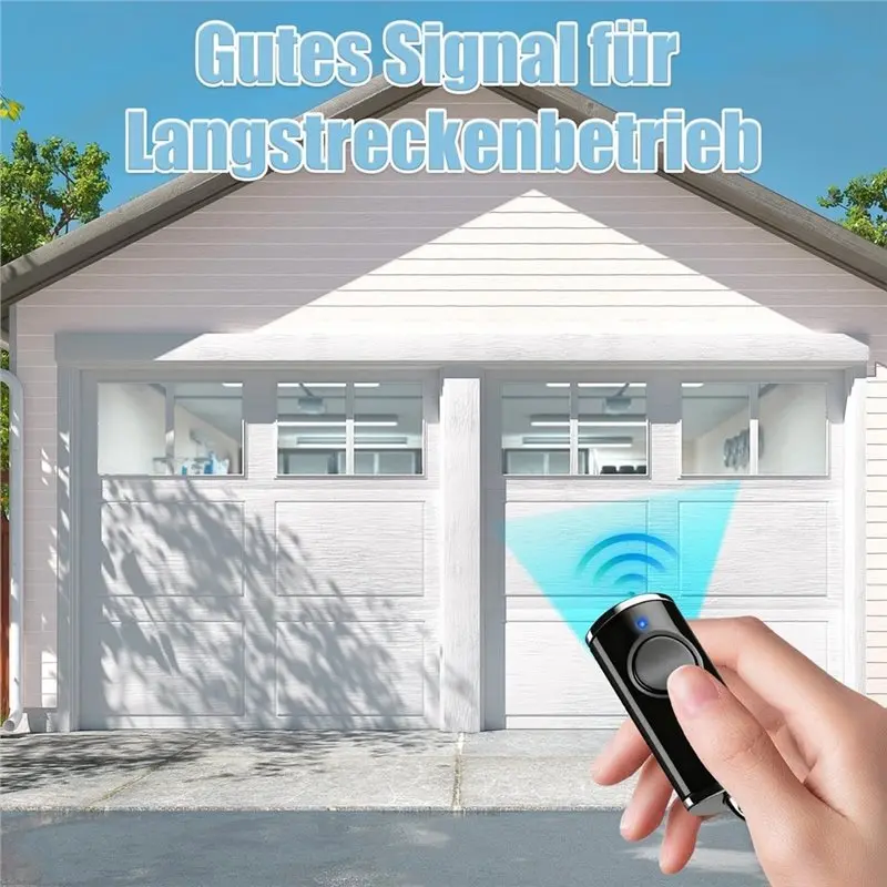 【SLEEK】Garagentor-Handfernbedienungssender, 1-Tasten-Funktion, glänzend schwarz, für Hormann HSE1-868-BS HS1 HSE2 Bisecur