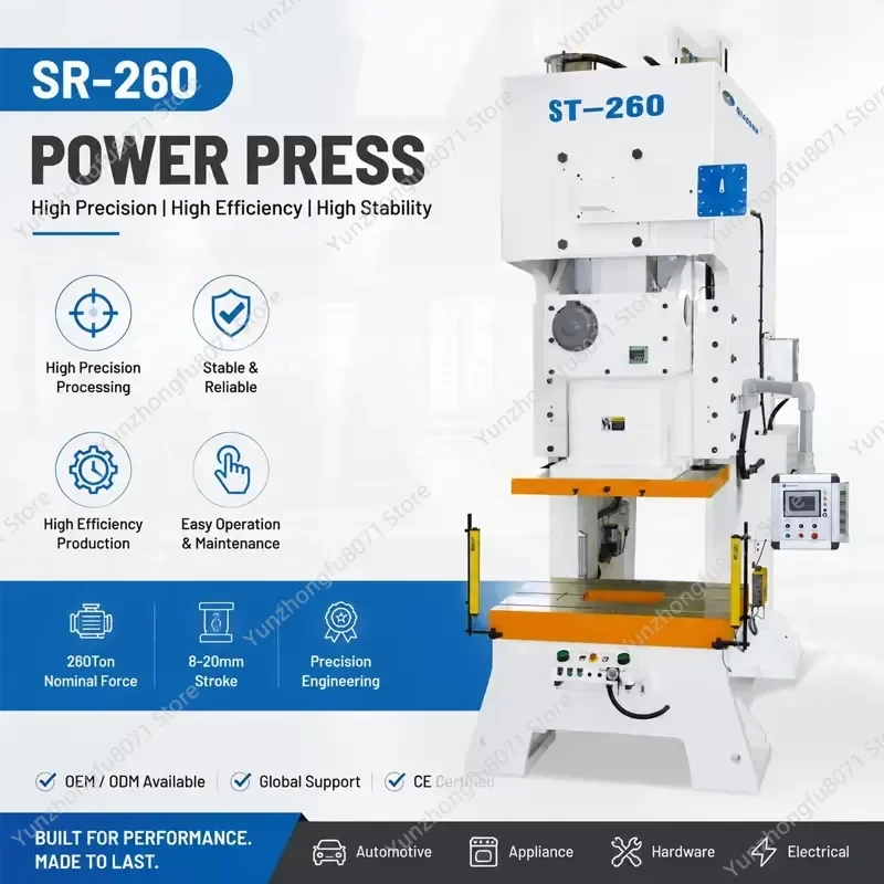 for Automatic Pneumatic Sheet Metal Maker Flat Washer Line Bearing Core Engine Motor Pump Punching Machine High Power