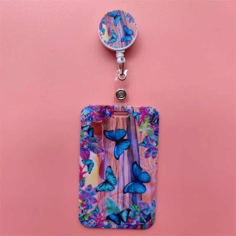 Leoparden-Kartenhalter mit horizontaler einziehbarer Schnalle, Business-Abzeichenrolle, Clip für Damen, Kartenhalter, Ärzte, Krankenschwestern, Hängen Sie Zertifikate – Detail 16