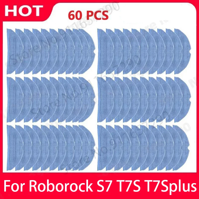 Panos de Limpeza para Robô Aspirador Roborock S7 S70 S75 S7 Max S7 MaxV T7s Plus, Acessórios e Peças de Reposição