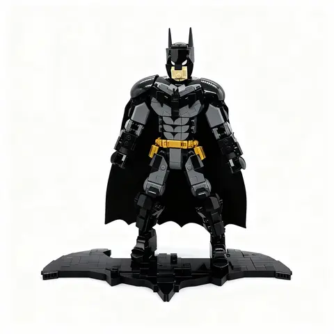 870PCS MOC Hero Movie Bat Man Catwoman Deluxe Editions Model Technology DIY Assembly Building Blocks Display Birthday Gift Home