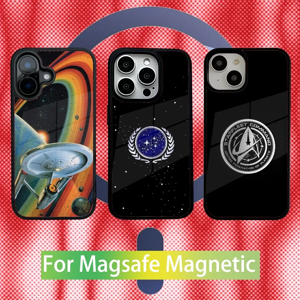 

Star Trek Ships Logo Phone Case For iPhone 16,15,14,13,12,11,Pro,Max,Plus,Mini New Magsafe Magnetic Wireless Charging