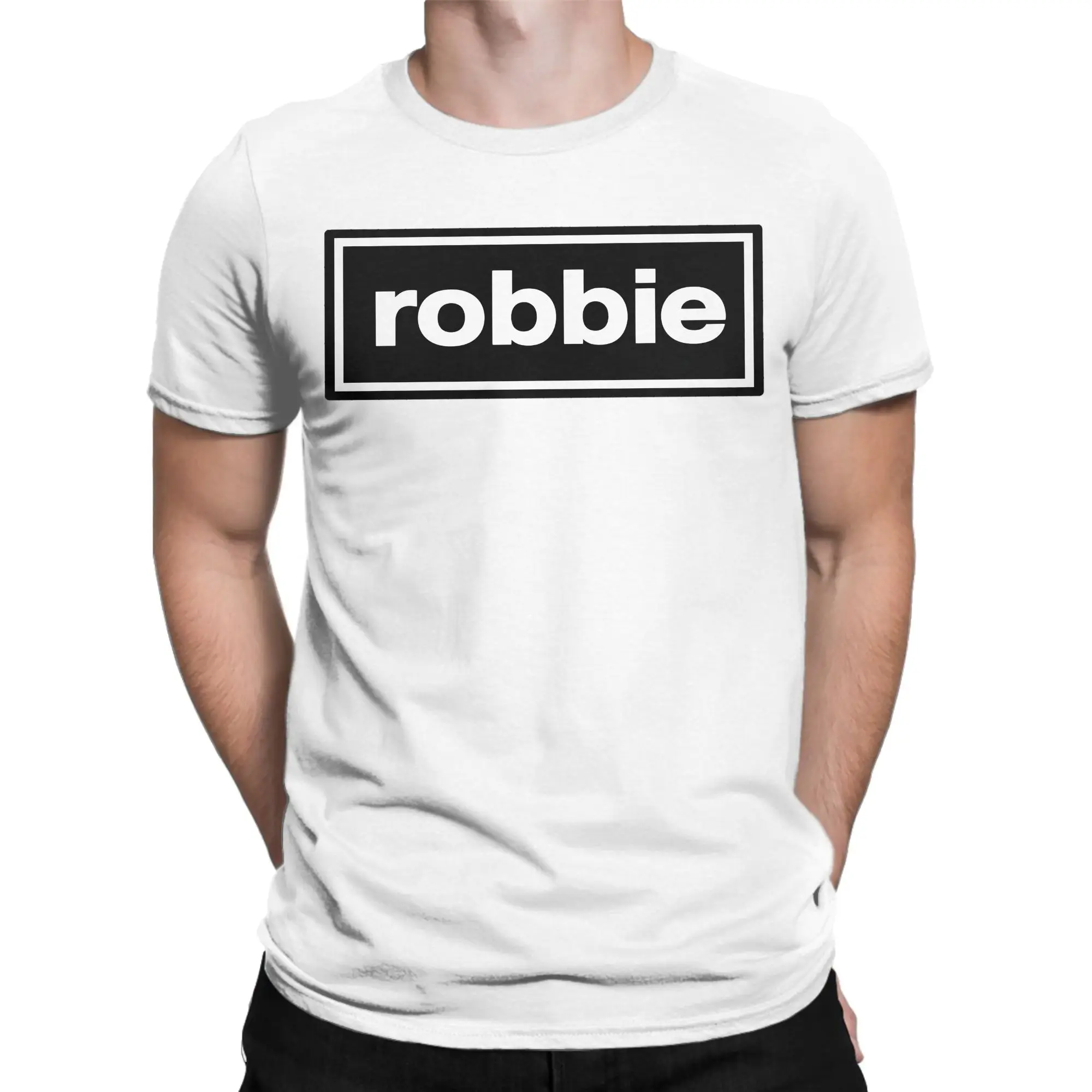 Men's Robbie Williams BRITPOP Tour 2026 Poster T-Shirts 100 Cotton Top Tees Beach Y2K Short-Sleeved T Shirt O Neck Loose Tshirt
