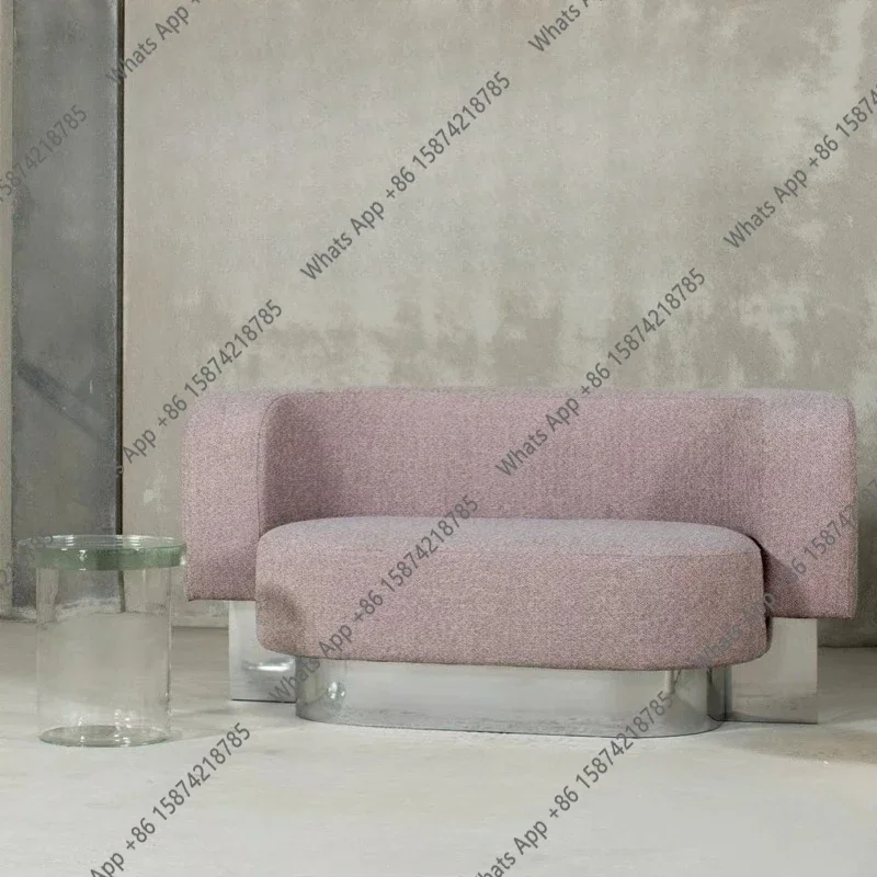 N67 Nordic designer single three-person casual sofa chair small apartment fabric antique geometric sofa