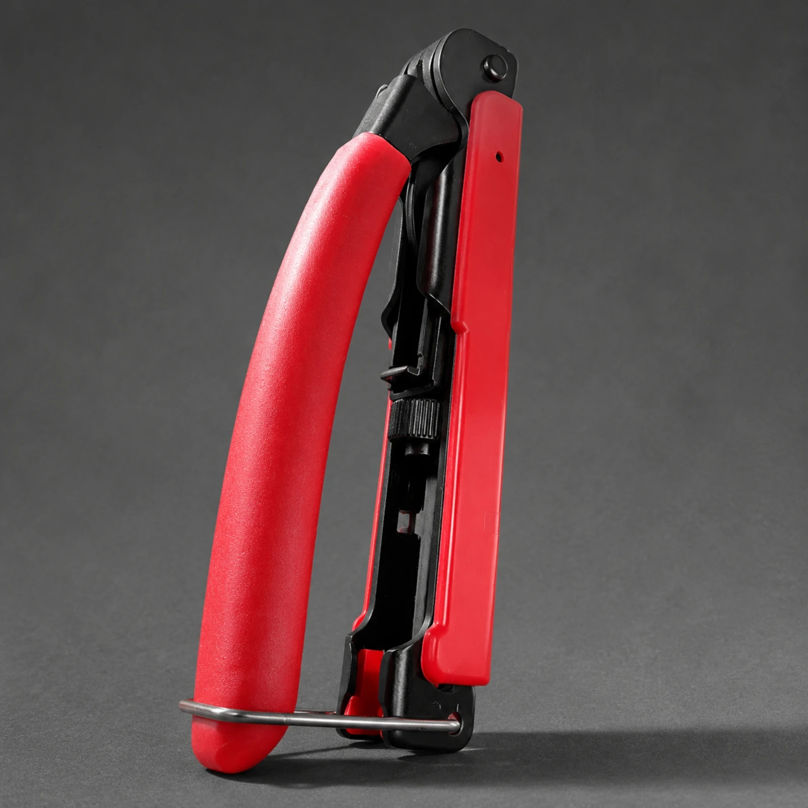 Hand Tool Non-Slip F-Connector Crimping Tool Coax Crimper with Handle Lock Compact for Audio-Visual Technicians