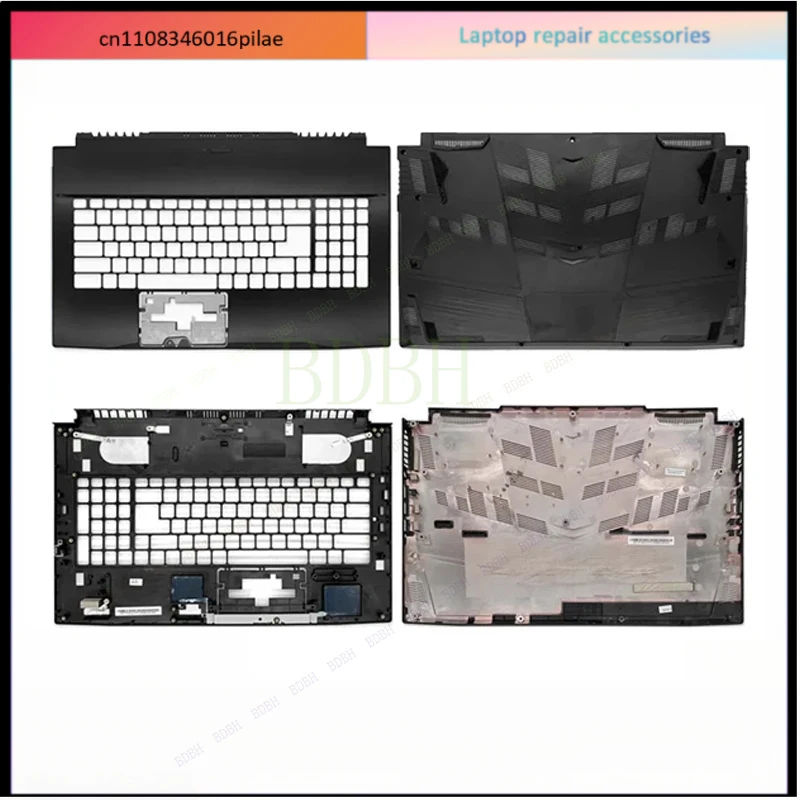 NEW Upper Top Case Bottom Cover For GF75 MS-17F1 17F2 17F3 Laptop Palmrest Keyboard Bezel Lower Bottom Base Case 17.3 Inch