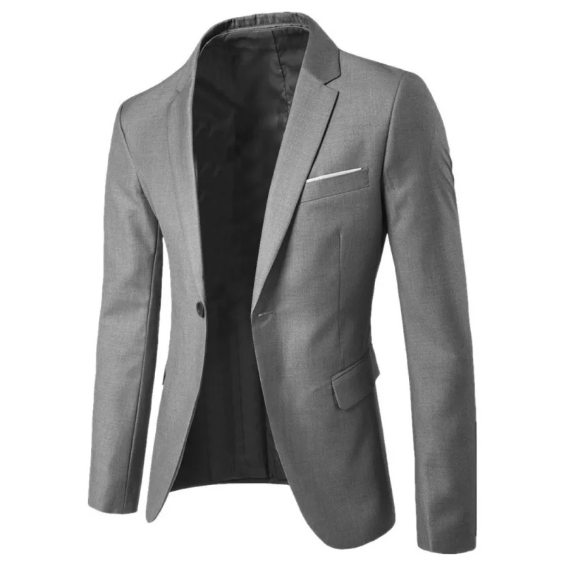 Men's suit jacket Korean style youth trendy fashion solid color slim suit business leisure blazer