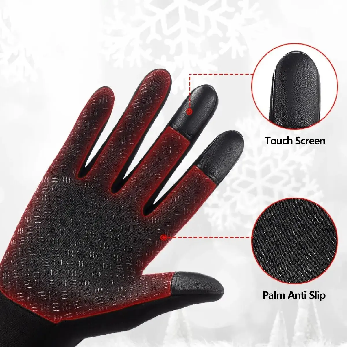 Winter Gloves for Men Women Warm Tactical Gloves Touchscreen Waterproof Hiking Skiing Fishing Cycling Snowboard Non-slip Gloves