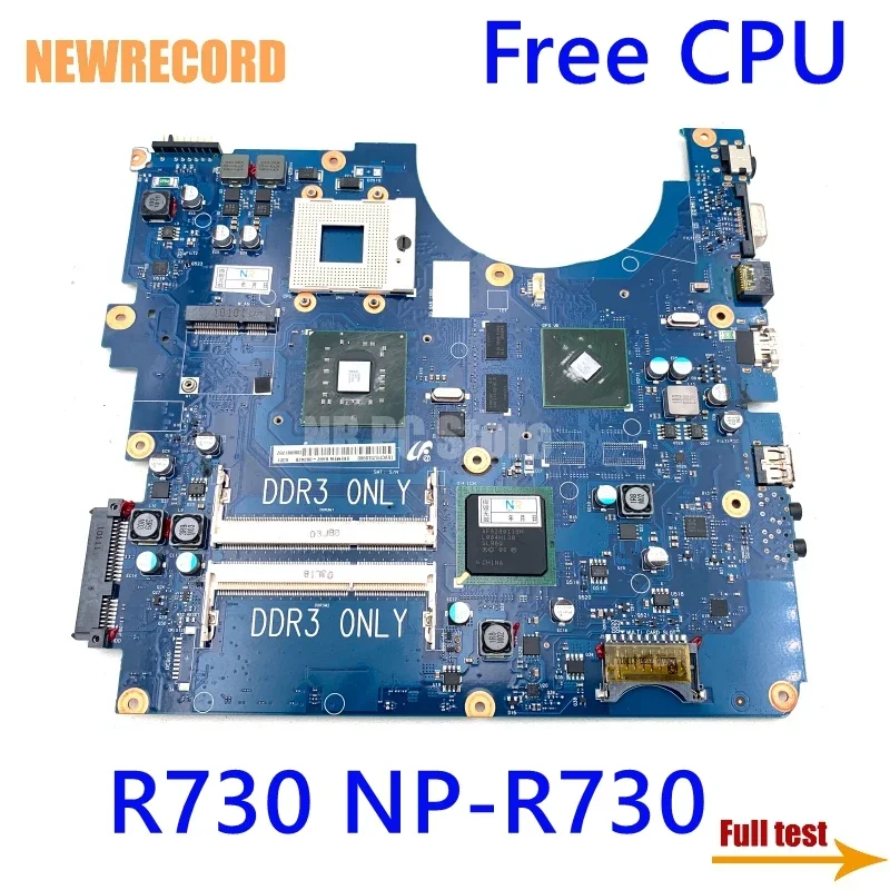 

For Samsung 17.3" R730 NP-R730 BA92-06347B BA92-06347A BA41-01226A Laptop Motherboard Main Board PM45 DDR3 Free CPU