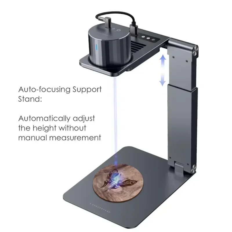 LaserPecker Mini Laser Engraving Machine for DIY Design Paper Wood Leather Colored Glass 405nm Engraving Machine LP1 Pro