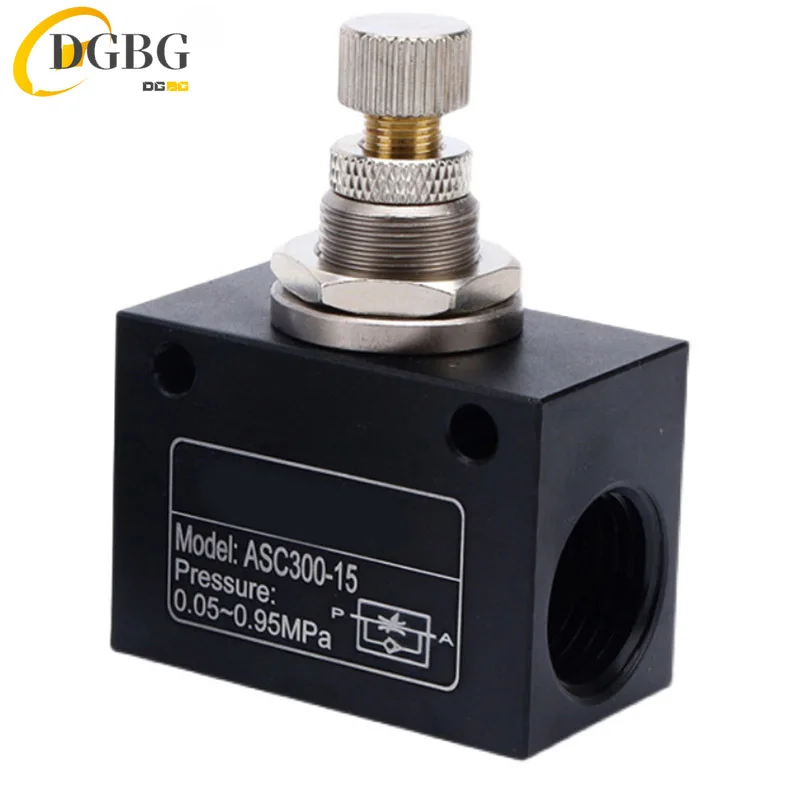 ASC-06 08 10 15 25 32 RE-02 03 04 Pneumatic Speed Regulating Valve One-way throttle valve flow control valve Pneumatic Parts