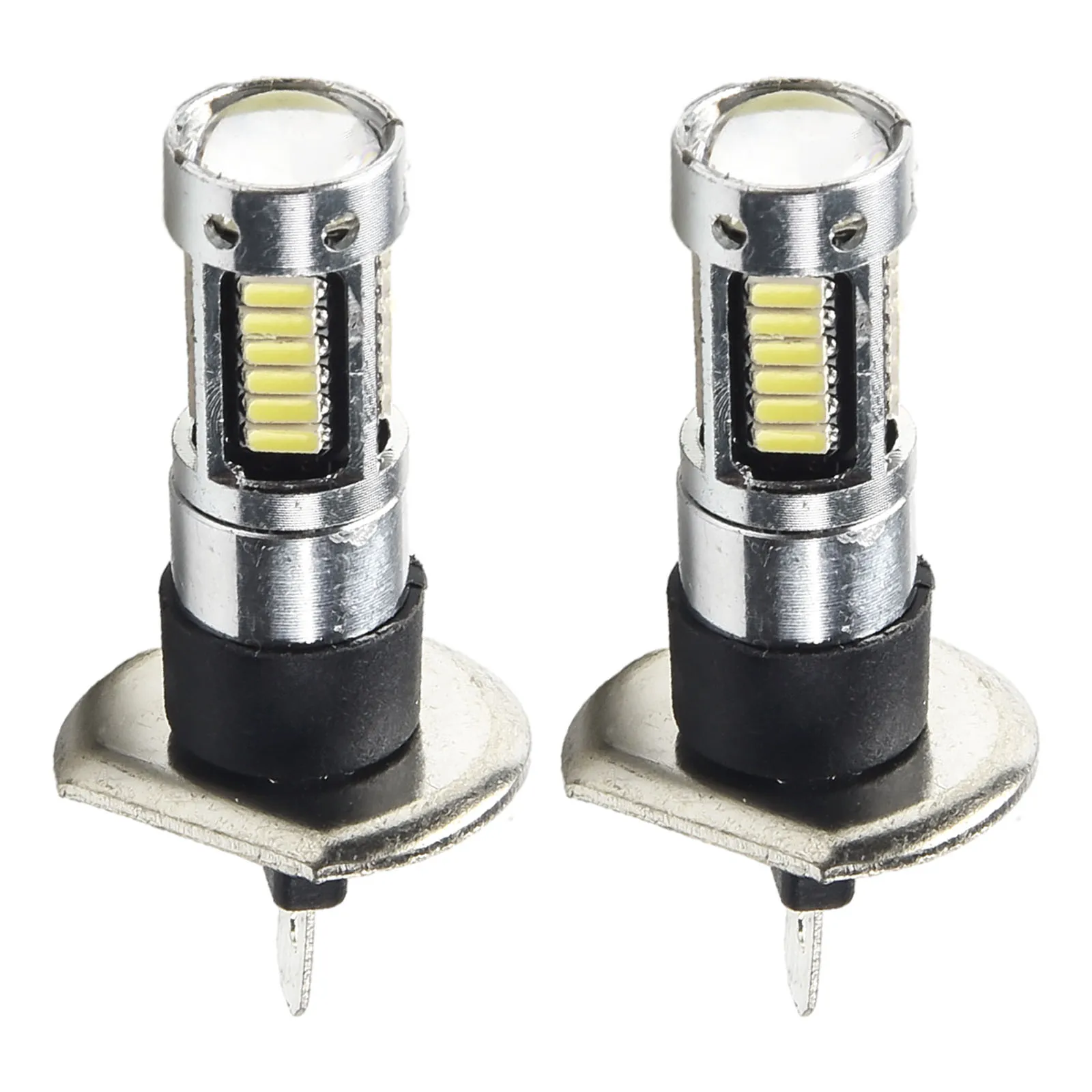 2Pcs H1 LED Fog Light Bulbs Kit 6000k 50W Exterior Car Headlight High Low Beam White Lamp Car Headlight Bulb DC 12V To 24V