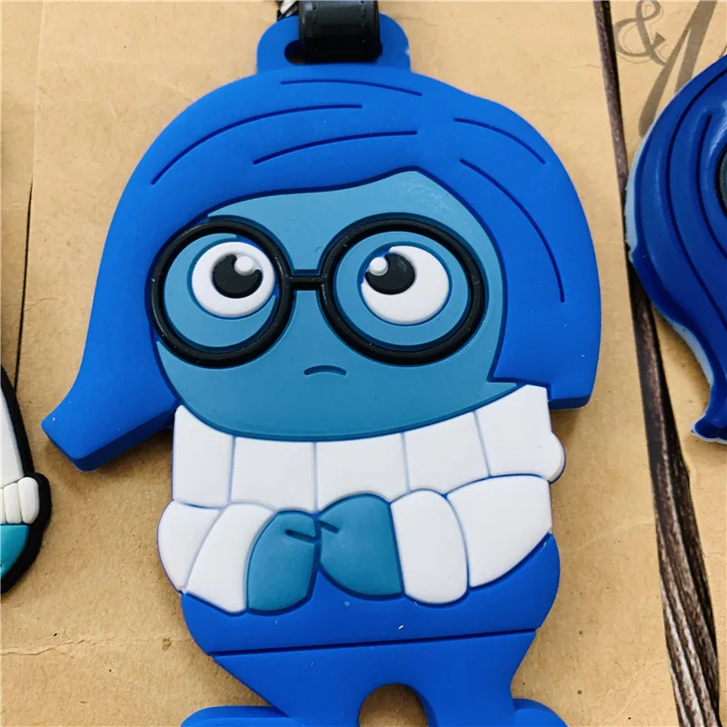 Disney Inside Out Luggage Bag Tags Anime Kawaii Cute Baggage Box Pendant Label Signboard Boarding Pass Travel Accessories Gift